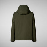 Men's Hooded Jacket Obione in Land Green | Save The Duck