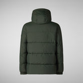 Men's animal free puffer jacket narcissus in land green | Save The Duck