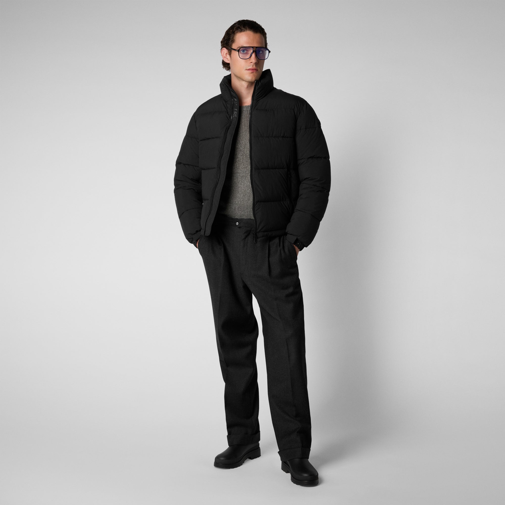 Men's Taxus Jacket in Black - Save The Duck