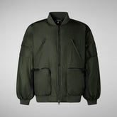Unisex Usher Bomber Jacket in Pine Green | Save The Duck