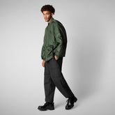 Unisex Usher Bomber Jacket in Thyme Green - Men's Jackets | Save The Duck