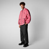 Unisex Usher Bomber Jacket in Bloom Pink - Men's Jackets | Save The Duck