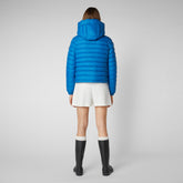 Women's Musa Hooded Puffer Jacket in Blue Berry - Women's Glamour Addict Guide | Save The Duck