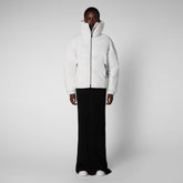 Women's Hina Puffer Jacket in Off White - New Arrivals | Save The Duck