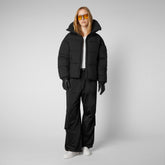 Women's Hina Puffer Jacket in Black - Fall Winter 2023 Collection | Save The Duck