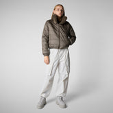 Women's jacket jeon in mud grey - WOMEN'S JACKETS | Save The Duck