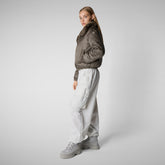 Women's jacket jeon in mud grey | Save The Duck