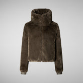 Women's jacket jeon in mud grey | Save The Duck