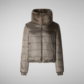 Women's jacket jeon in mud grey | Save The Duck