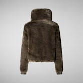 Women's jacket jeon in mud grey | Save The Duck