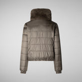 Woman's jacket jeon in mud grey | Save The Duck