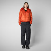 Woman's jacket jeon in maple orange | Save The Duck