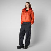 Woman's jacket jeon in maple orange | Save The Duck