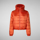 Woman's jacket jeon in maple orange | Save The Duck