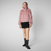 Women's jacket jeon in blush pink - Woman Faux Fur | Save The Duck