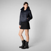 Women's jacket jeon in blue black | Save The Duck