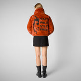 Women's jacket kina in maple orange | Save The Duck