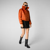 Women's jacket kina in maple orange | Save The Duck