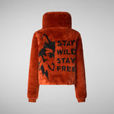 Women's jacket kina in maple orange | Save The Duck