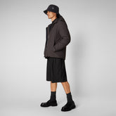Men's Sabal Hooded Jacket in Brown Black - LEXY Collection | Save The Duck