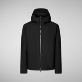 Men's Hooded Parka Sabal in Black | Save The Duck