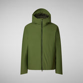 Men's Hooded Parka Sabal in Moss Green | Save The Duck