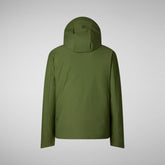 Men's Hooded Parka Sabal in Moss Green | Save The Duck