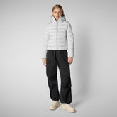 Women's animal free Puffer jacket Sweet in fog grey - WOMEN'S PUFFER | Save The Duck