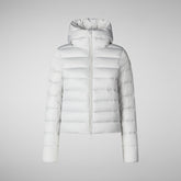 Women's animal free Puffer jacket Sweet in fog grey | Save The Duck