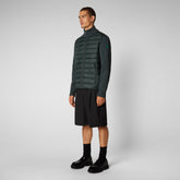 Men's Sedum Jacket in Green Black - Athleisure | Save The Duck