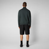 Men's Sedum Jacket in Green Black - Vest Man | Save The Duck