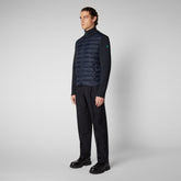 Men's Sedum Jacket in Blue Black - Fall Winter 2023 Men's Collection | Save The Duck