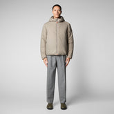 Men's Allium Hooded Jacket in Elephant Grey - Men's Jackets | Save The Duck