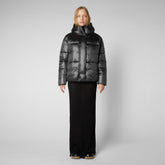 Women's Aimie Puffer Jacket in Black - GLAM Collection | Save The Duck