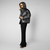 Women's Aimie Puffer Jacket in Black - Women's Collection | Save The Duck