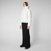 Women's Annika Jacket in Off White - VELY Collection | Save The Duck