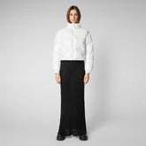 Women's Aluna Jacket in Off White | Save The Duck