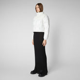 Women's Aluna Jacket in Off White - Winter Whites Collection | Save The Duck