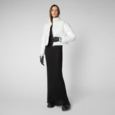 Women's Aluna Jacket in Off White - Holiday Party Collection | Save The Duck