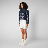 Women's Aluna Jacket in Blue Black - Women's Icons Collection | Save The Duck