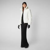 Women's Jennie Jacket in Off White - Holiday Party Collection | Save The Duck