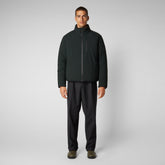 Men's Hyssop Jacket in Green Black - Rainy Collection | Save The Duck