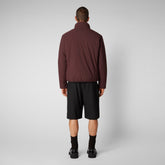 Men's Hyssop Jacket in Burgundy Black - Rainy Collection | Save The Duck