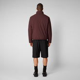 Men's Hyssop Jacket in Burgundy Black | Save The Duck