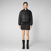 Women's Tessa Puffer Jacket in Black - All Save The Duck Products | Save The Duck