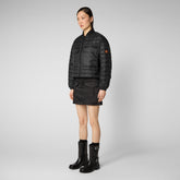 Women's Tessa Puffer Jacket in Black - All Save The Duck Products | Save The Duck