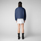 Women's Tessa Puffer Jacket in Navy Blue - Women's Icons Collection | Save The Duck