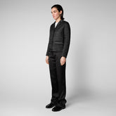 Women's Iva Shirt Jacket in Black - All Save The Duck Products | Save The Duck