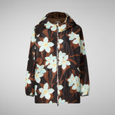 Women's Niam Jacket in Frangipani Brown | Save The Duck