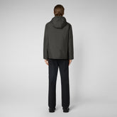 Men's Faris Hooded Jacket in Cocoa Brown | Save The Duck